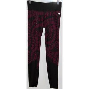Champion Women's 6.2 Printed Run Tights with SmoothTec Band Berry Black Size M